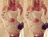 Vestido em Renda Shoulder