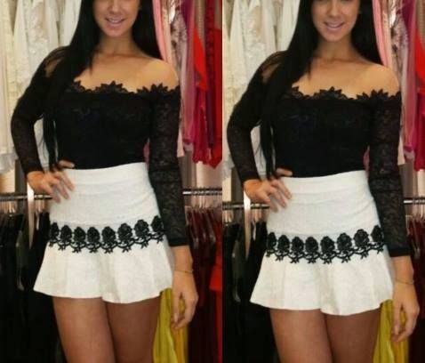 Blusa Renda Tule
