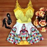 Vestido Luxo Dourado