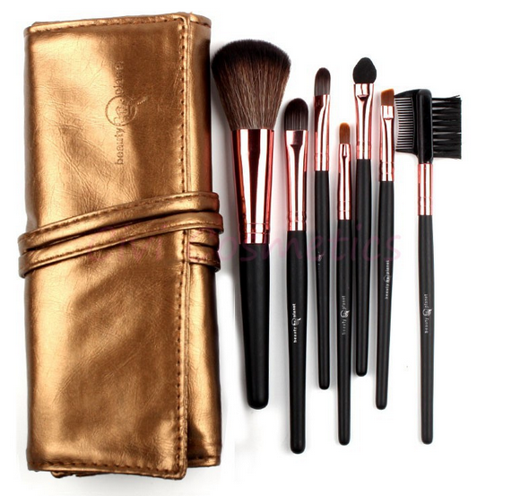 Kit 7 Pincéis Ouro