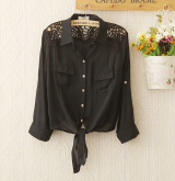 Camisa Flor Vintage